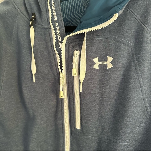 Size L Under Armour Men's Blue UA Storm Dobson Softshell Jacket - Picture 5 of 9